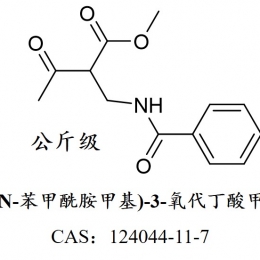 2-(N-苯甲酰胺甲基)-3-氧代丁酸甲酯 124044-11-7